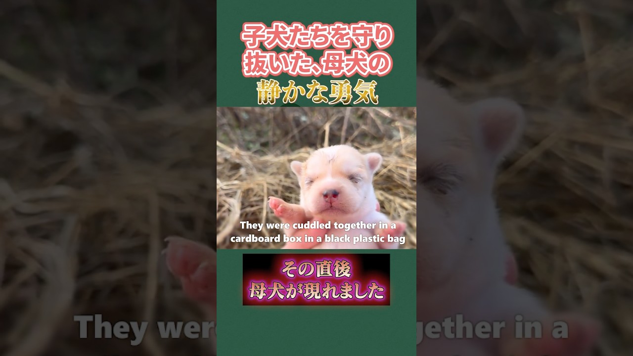 母のぬくもりが命をつないだ——4匹の子犬の未来Mother's Warmth Brings Life--Four Puppies' Future