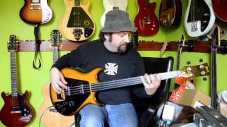 Video thumbnail for 1976 Gibson Fretless Ripper bass by Searcy String Works
