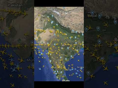 6 hour impressive Air Traffic in india 🇮🇳  From 3 pm to 9 pm 12th November 2023