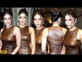 Uff Soo Dhanashree Verma Turns Heads In Tight Brown Leather Outfit For Kamsin Kali Song Promotion