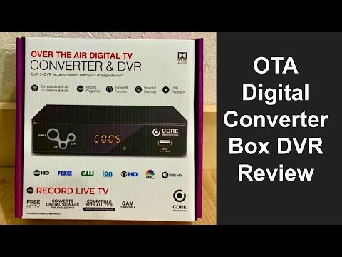 Core Innovations OTA Digital TV Converter Box DVR Review - DTV Converter Box with PVR Recording