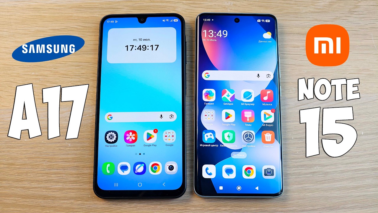 SAMSUNG GALAXY A17 VS REDMI NOTE 15 - ЧТО ЛУЧШЕ ПРИ ОДИНАКОВОЙ СТОИМОСТИ? СРАВНЕНИЕ!
