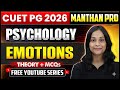 Emotions Psychology CUET PG 2026 Important Theories Concepts MCQs