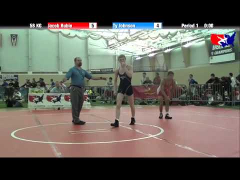 Jacob Rubio vs. Ty Johnson at 2013 FILA Cadet Nationals - FS