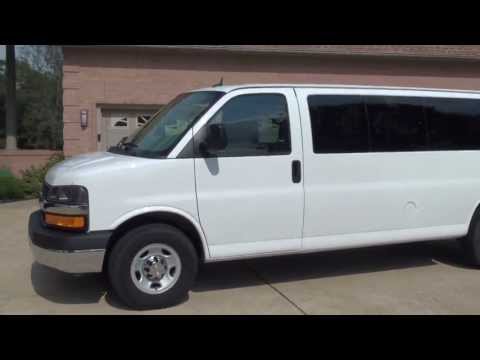 HD VIDEO 2013 CHEVROLET EXPRESS G3500 15 PASSENGER VAN USED FOR SALE SEE WWW SUNSETMILAN COM