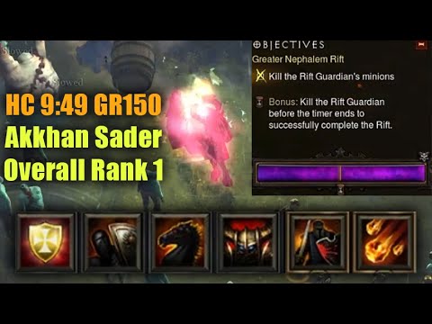 Rank 1 Crusader GR150 Solo in 9min 49sec with No Cheat Death Passive! (Hardcore Season 25)