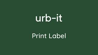 Print Label feature