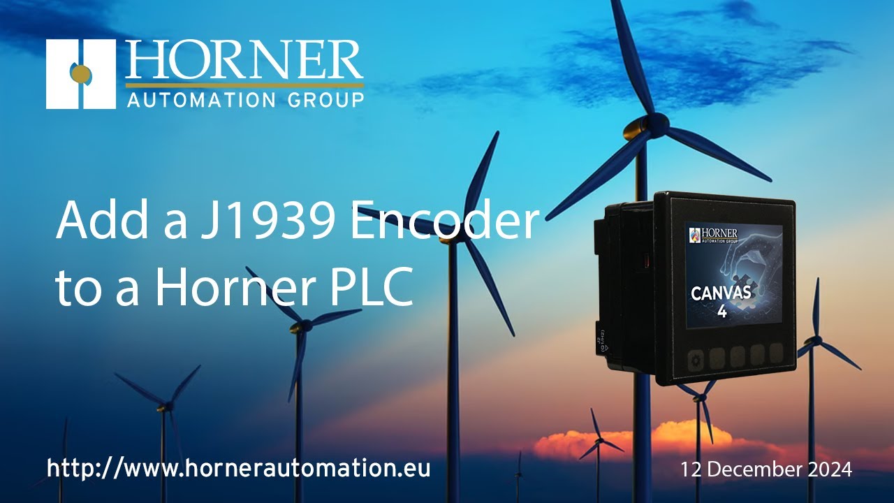 Add a J1939 Encoder to a Horner PLC