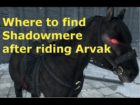 The Elder Scrolls V: Skyrim - Where to find Shadowmere after riding Arvak