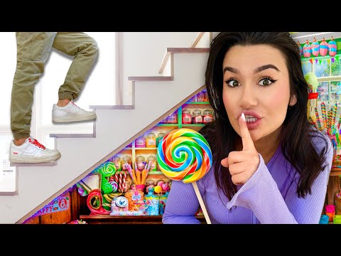 J'ai Transformé Une Pièce Secrète En Confiserie 🍭