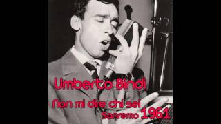 Umberto Bindi - Non mi dire chi sei Sanremo 1961