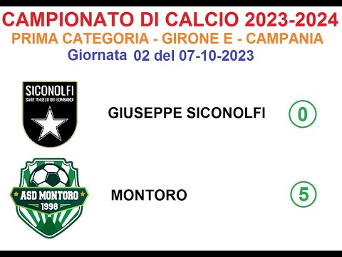 2023-2024_02 Giuseppe Siconolfi - Montoro 0 - 5