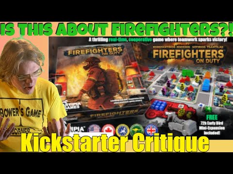 Firefighters on Duty Board Game - Kickstarter Critique Review