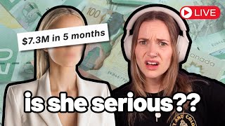 Her *SECRET* Podcast Promises to Make Us RICH #livereact