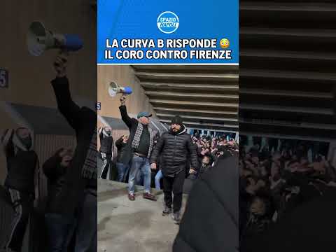 La CURVA B risponde ai tifosi della FIORENTINA 🔊 | Il CORO contro FIRENZE 🔥 | #shorts