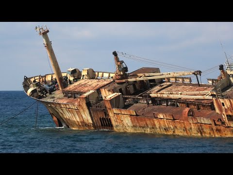 Edro III Szellemhajó Cipruson - Ghost ship Edro III in Cyprus - Geisterschiff Edro III in Zypern 4K