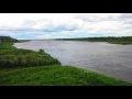 Вид из окна поезда - река Вятка около г.Котельнича (Кировская обл ) 