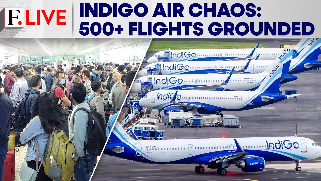 Indigo Crisis: Delhi Grounds All Flights, 500+ Cancellations Across India | Firstpost Live | N18G