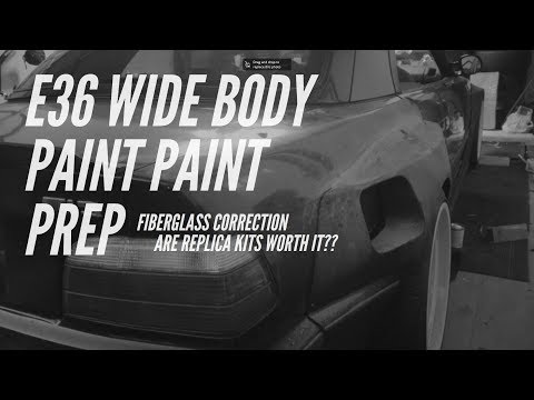 E36 M3 Widebody Build - Rocket Bunny / Pandem (Paint prep) Part 4