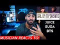 Musician Reacts To Juice WRLD - Girl Of My Dreams with Suga from BTS