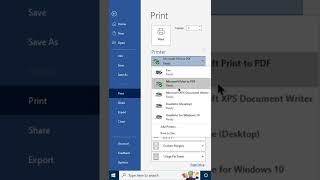 How to Print a Word Document as a PDF File - Microsoft Word Tutorials