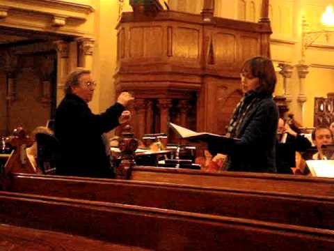 Jenny Carlstedt sings Matthäus Passion in Rehearsal with Peter Schreier Conductor