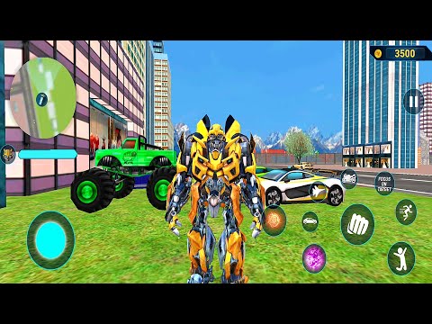 Jet Robot Car Game - Robot Transformer Game Video - Robot Car Games - Android Gameplay
