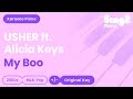 Usher & Alicia Keys - My Boo (Karaoke Piano)