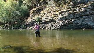 preview picture of video 'fly fishing lower mountain fork'