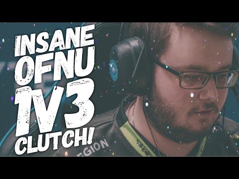 Tainted Minds CSGO HIGHLIGHT: Insane 'Ofnu' 1v3 clutch vs Chiefs CSGO.