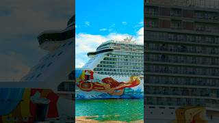 Norwegian Getaway Sets Sail from PortMiami 🛳️ #vacation #travel #cruise #dream