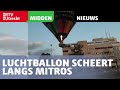 Luchtballon scheert langs Mitros in Utrecht en landt veilig bij Jaarbeurs [RTV Utrecht]
