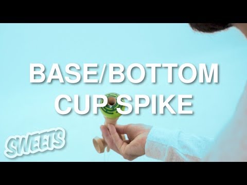 How to BOTTOM/BASE CUP SPIKE - Kendama Trick Tutorial - Sweets Kendamas