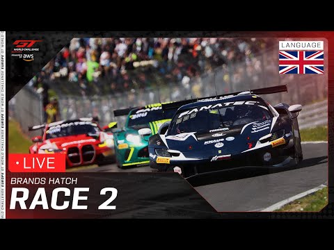 LIVE | Race 2 | Brands Hatch | GT World Challenge Europe powered by AWS 2025