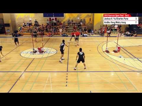 MD Final Ryerson Li-Ning Open set3 - Andika Yong/Nicky Aung v Charles Pyne/Joshua Hurlburt-Yu