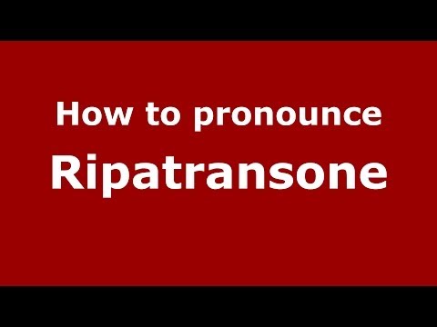 How to pronounce Ripatransone (Italian/Italy) - PronounceNames.com