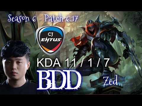CJE Bdd ZED vs TALIYAH Mid - Patch 6.17 KR Ranked | League of Legends