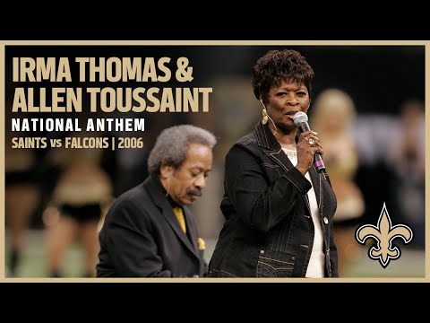 Irma Thomas & Allen Toussaint Masterful National Anthem | Saints vs Falcons 2006