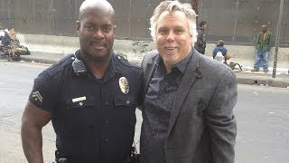 LAPD Officer Deon Joseph Speaks about Public Feedings on Skid Row