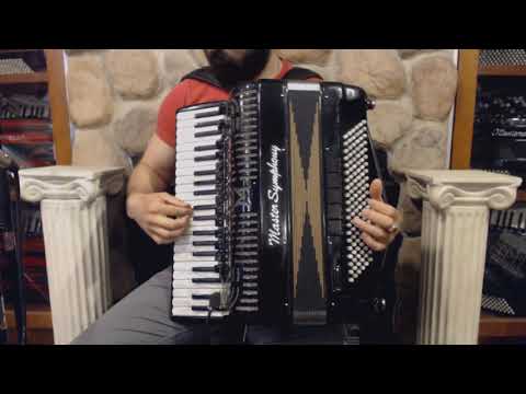 3729 - Black Master Symphony Professional Master Melody Digital Piano Accordion 41 120 $1999