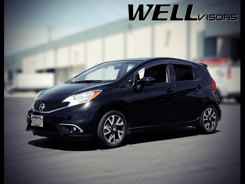 WELLvisors side window deflector vent visor Installation Video NISSAN VERSA NOTE 14-19