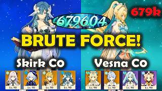 🔥 679K DMG!? Skirk & Vodyanitsa Premium Team + Vesna Brute Force | Spiral Abyss 12 | Genshin Impact