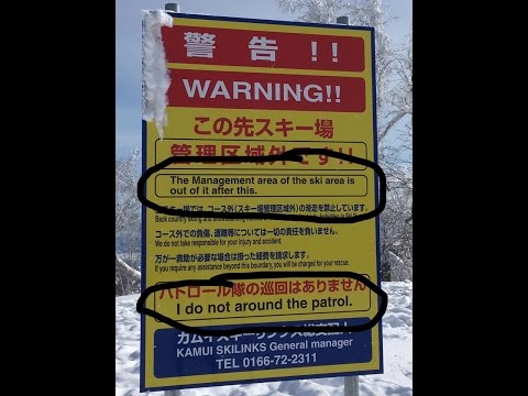 Powder skiing in Hokkaido  -Japan