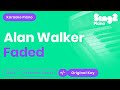 Alan Walker Faded Piano Karaoke