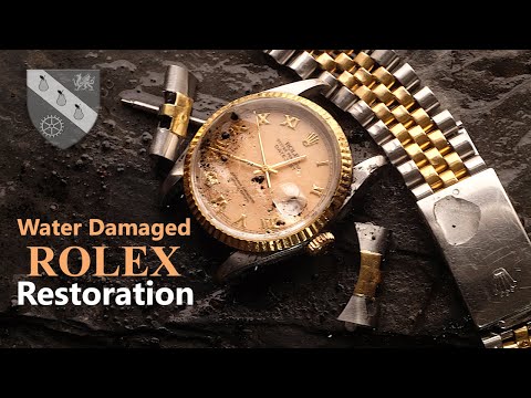 Restoration of a Rolex Watch - Seriously Water Damaged