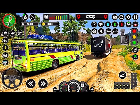 Offroad Uphill Bus Simulator 3D - Real Mud Bus Driving Game 3D | Android Gameplay
