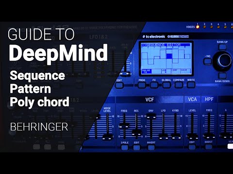 Behringer DeepMind patterns, sequence & Poly chord, complete guide tutorial.
