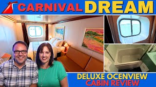 Carnival Dream Deluxe Oceanview Cabin Review with 2 Washrooms (Cabin 1402 Deck 1)
