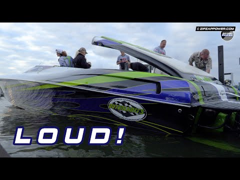 Outerlimits Startup! Boat So Loud it's DANGEROUS! Doctor Mandated Hearing Protection Required!