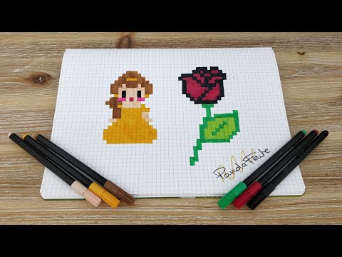 PIXEL ART La belle et la bête /Disney